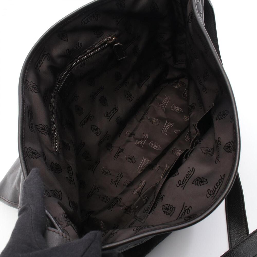 GUCCI Black Leather Shoulder Bag - Picture 3 of 4